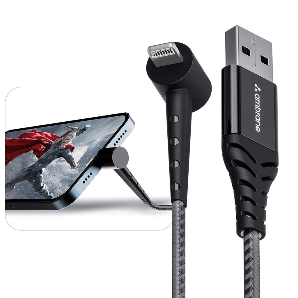 Ambrane Lightning standing Cable